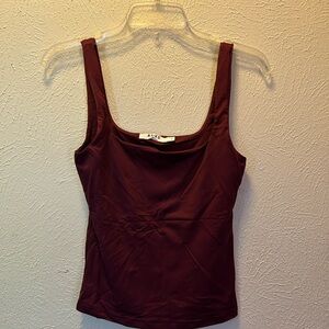 Elegant Maroon Tank Top